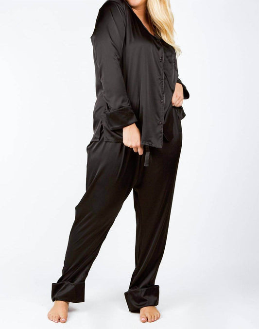 ISAYES - Silk Pajama Set - Plus - Rack Hunt -