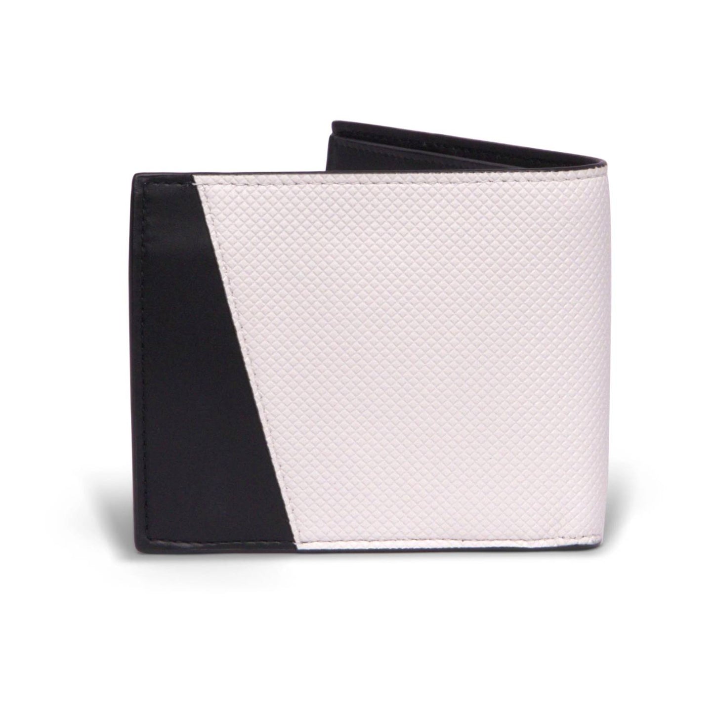 Men's Logo Embossed Two Tone Bi-fold Wallet