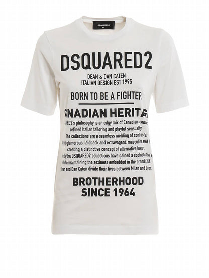 Women's Canadian Heritage Print Cotton T-shirt