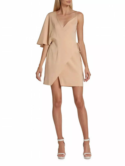Kimberly Goldson - Laurel Wrap Silhouette Flutter Sleeve Mini Dress - Rack Hunt