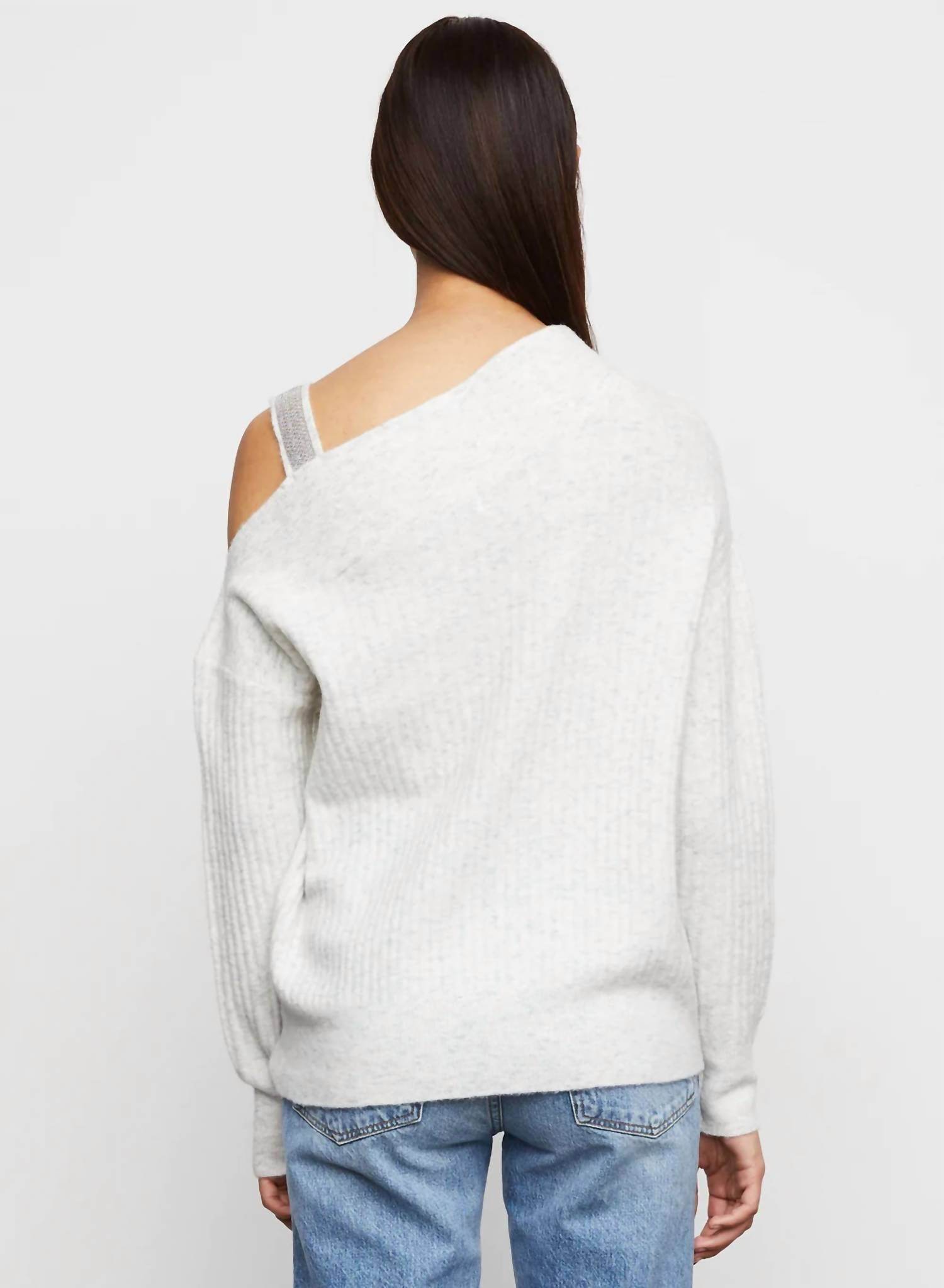 Amanda Maria - KIARA RIBBED ASYMMETRICAL SWEATER - Rack Hunt -