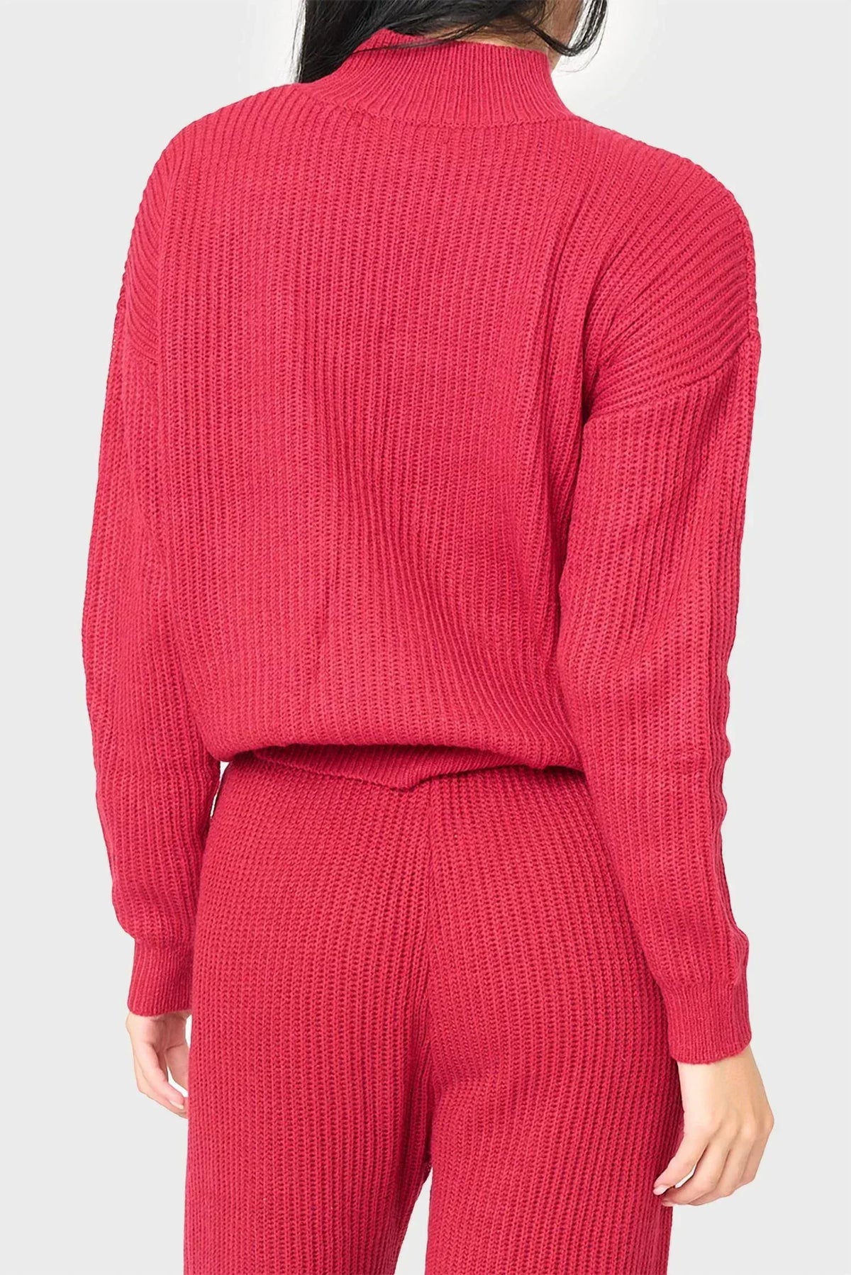 Gibsonlook - Funnel Neck Long Sleeve Cozy Ribbed Sweater - Rack Hunt