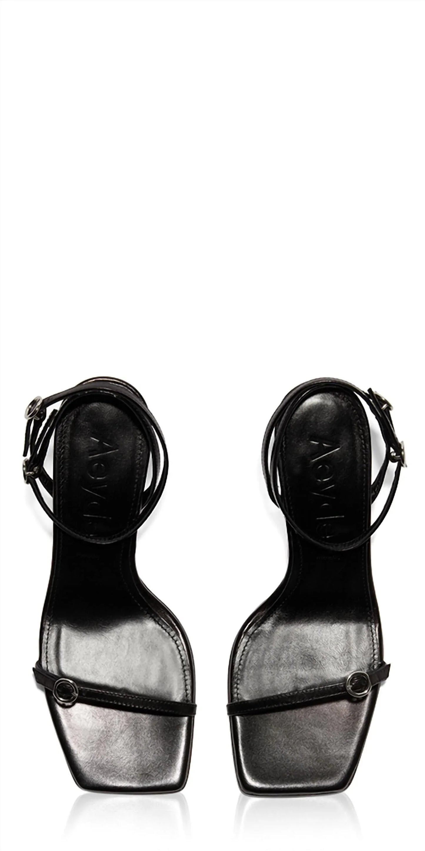 Aeyde - Women's Hallie Leather Heeled Sandals - detail view - Rack Hunt