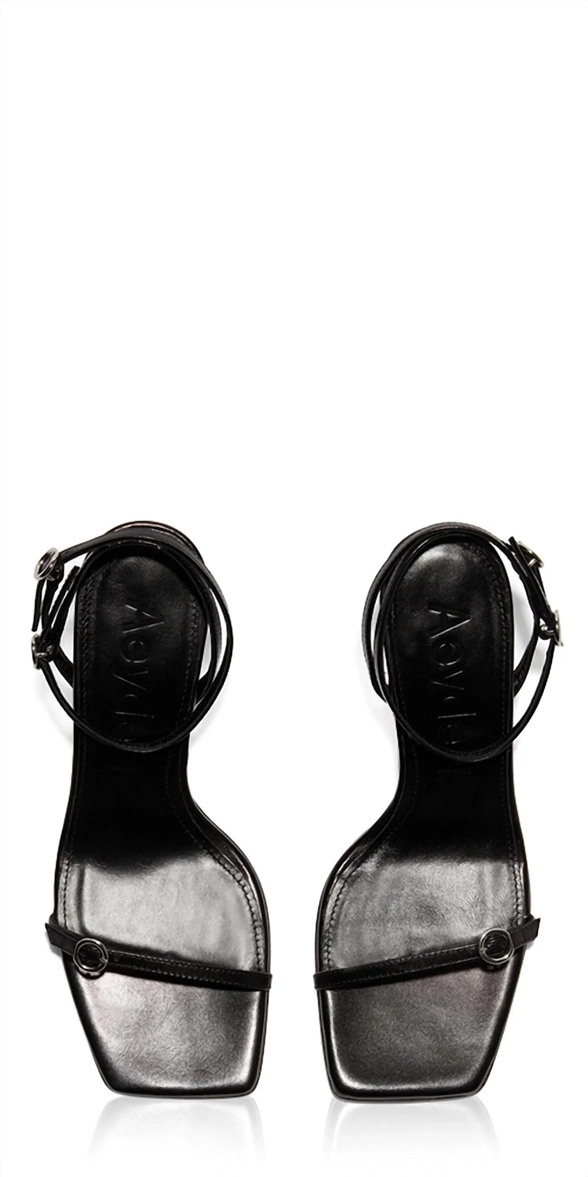 Aeyde - Women's Hallie Leather Heeled Sandals - detail view - Rack Hunt