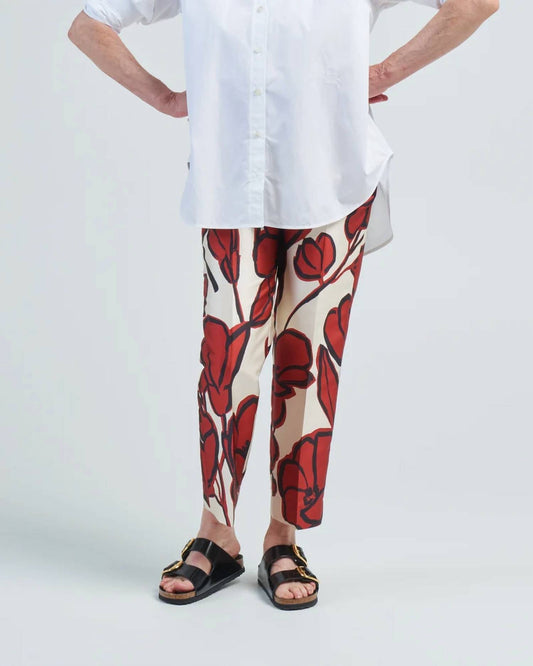 High Rise Printed Pants