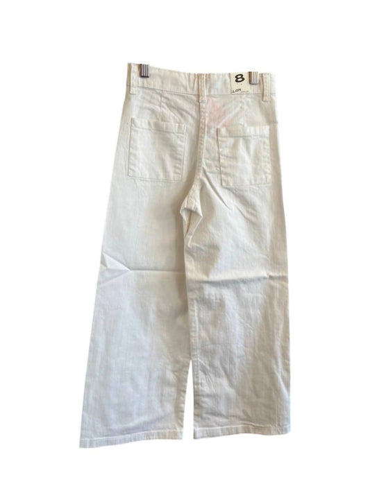 Kid's Wide Leg Twill Pants