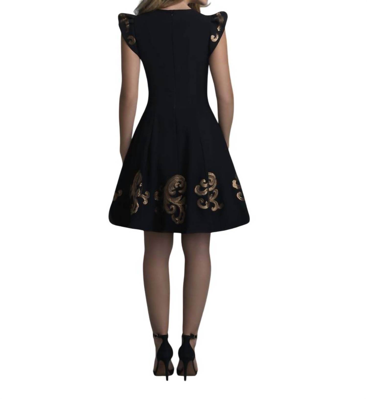Saboroma - A-line Jersey Cocktail Dress - Rack Hunt -