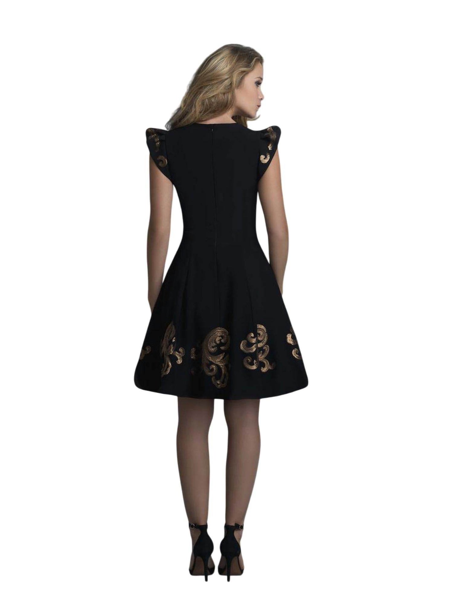 Saboroma - A-line Jersey Cocktail Dress - Rack Hunt -