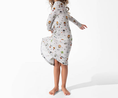 Little Monsters Bamboo Long Sleeve Dress