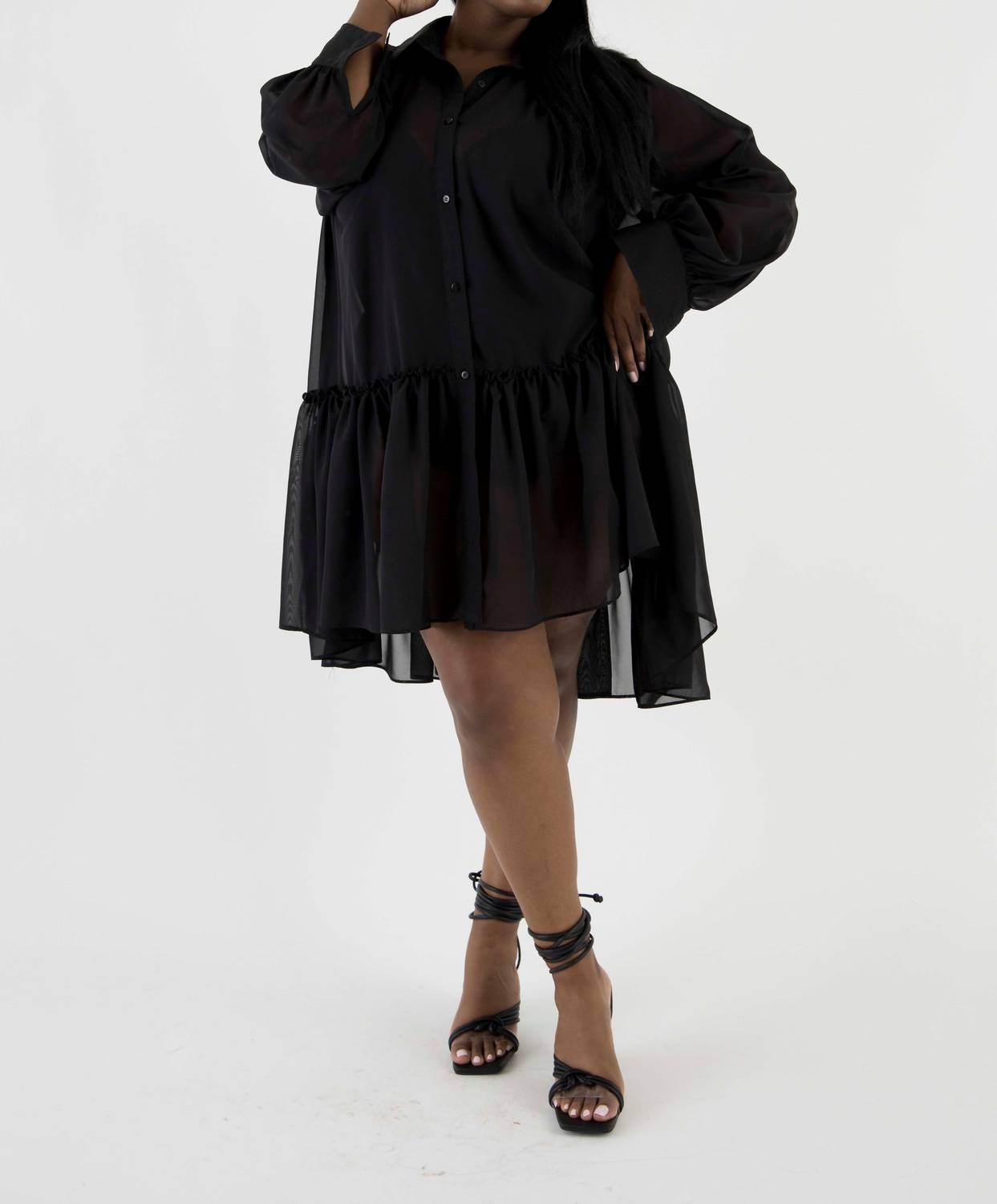 Sante Grace - Poly Chiffon Tunic Dress - Rack Hunt