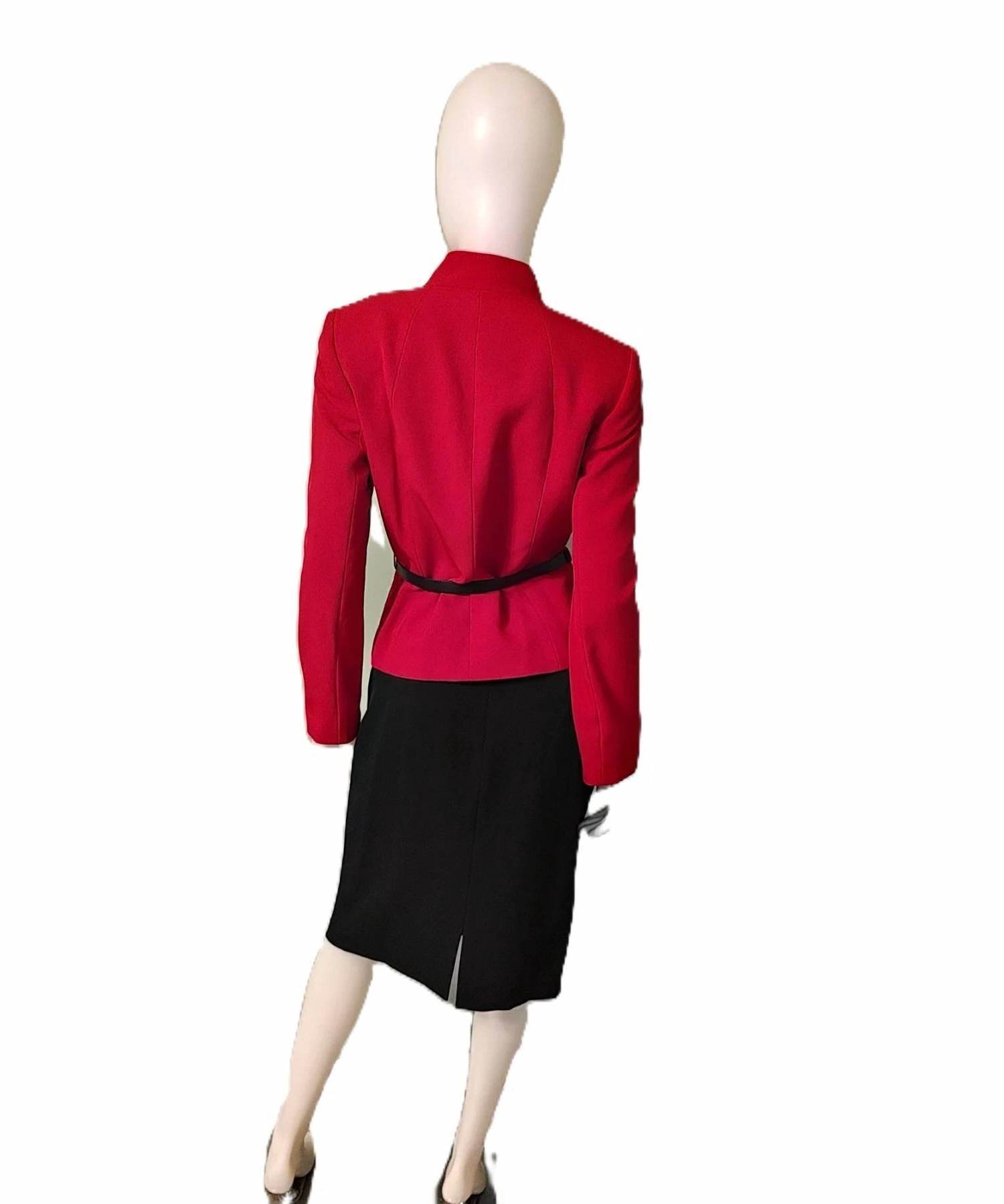 Tahari by ASL - Belted Jacket & Pencil Skirt Suit - Rack Hunt