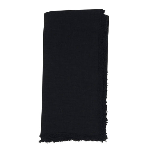Fringed Design Stone Washed Napkins - Set Of 4