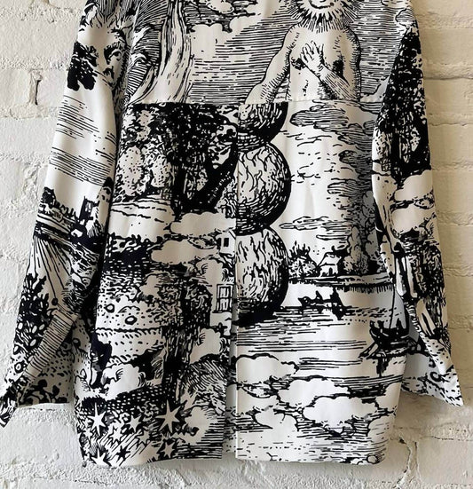 Libertine - Women's Modern Toile Pleated Jacket - Rack Hunt -