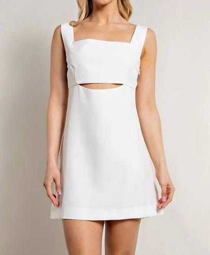 Solid Square Neck Dress