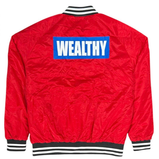 Wealthy - Men's Varsity Jacket - Rack Hunt -