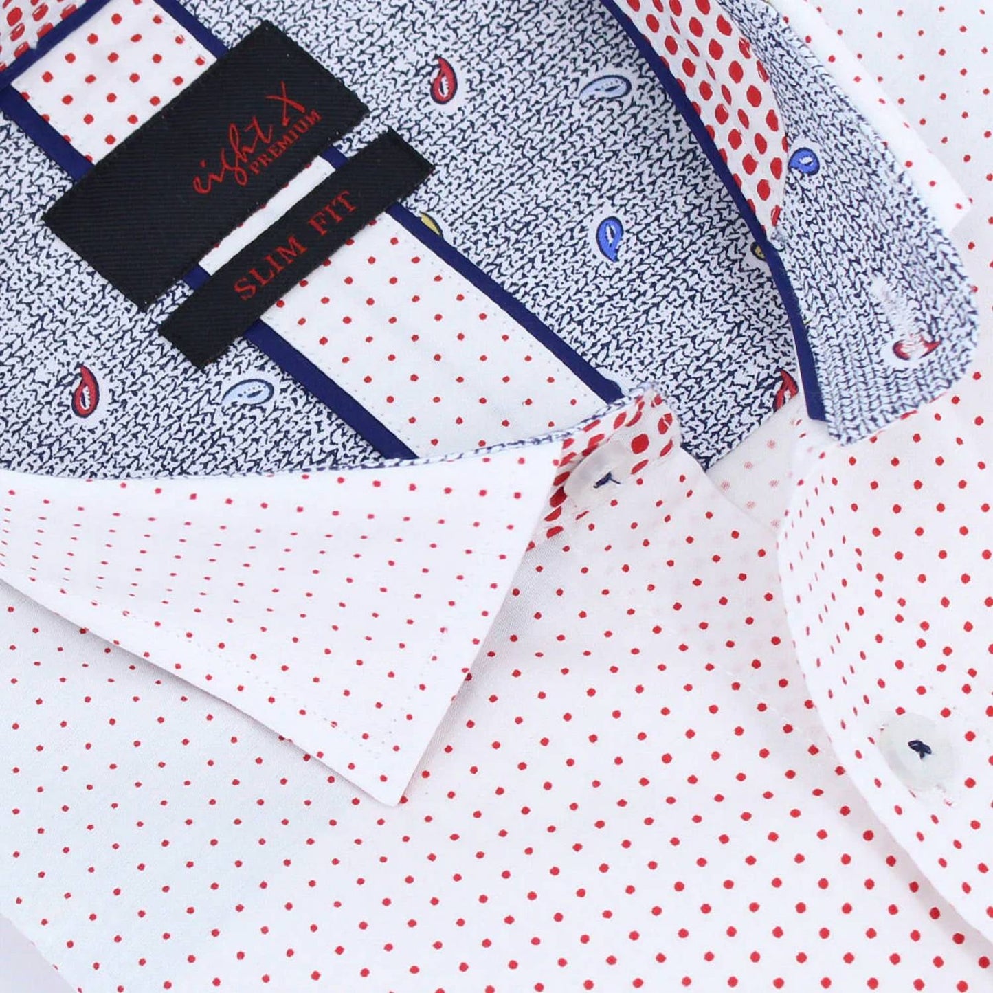 Ombré Polka Dot Button Down Shirt