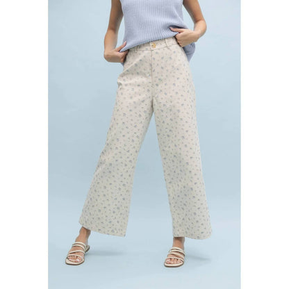 Women's Lulu Floral Print Wide Leg Pants