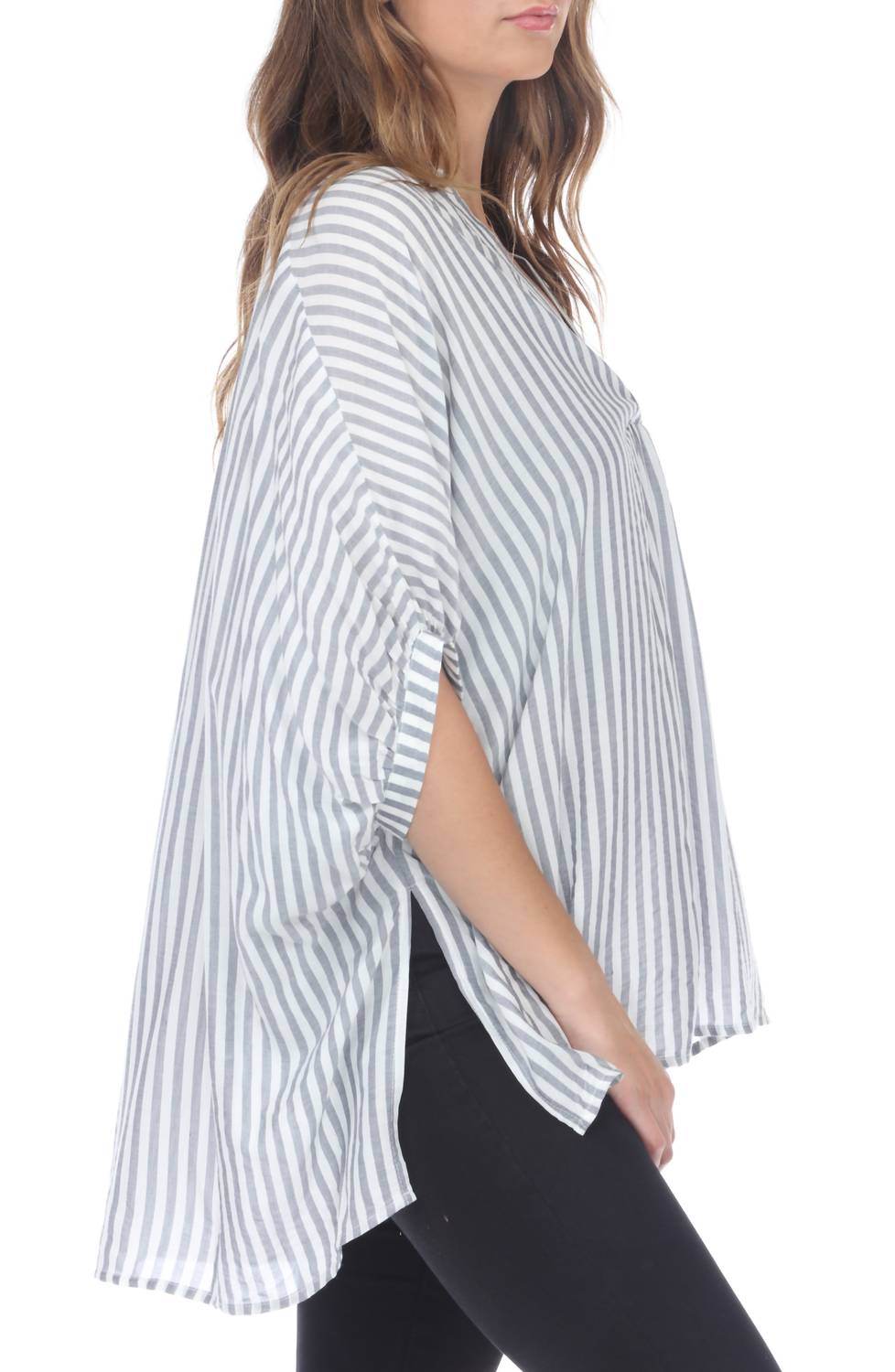 Rain - Zinnia Stripe Flow Shirt - Rack Hunt -