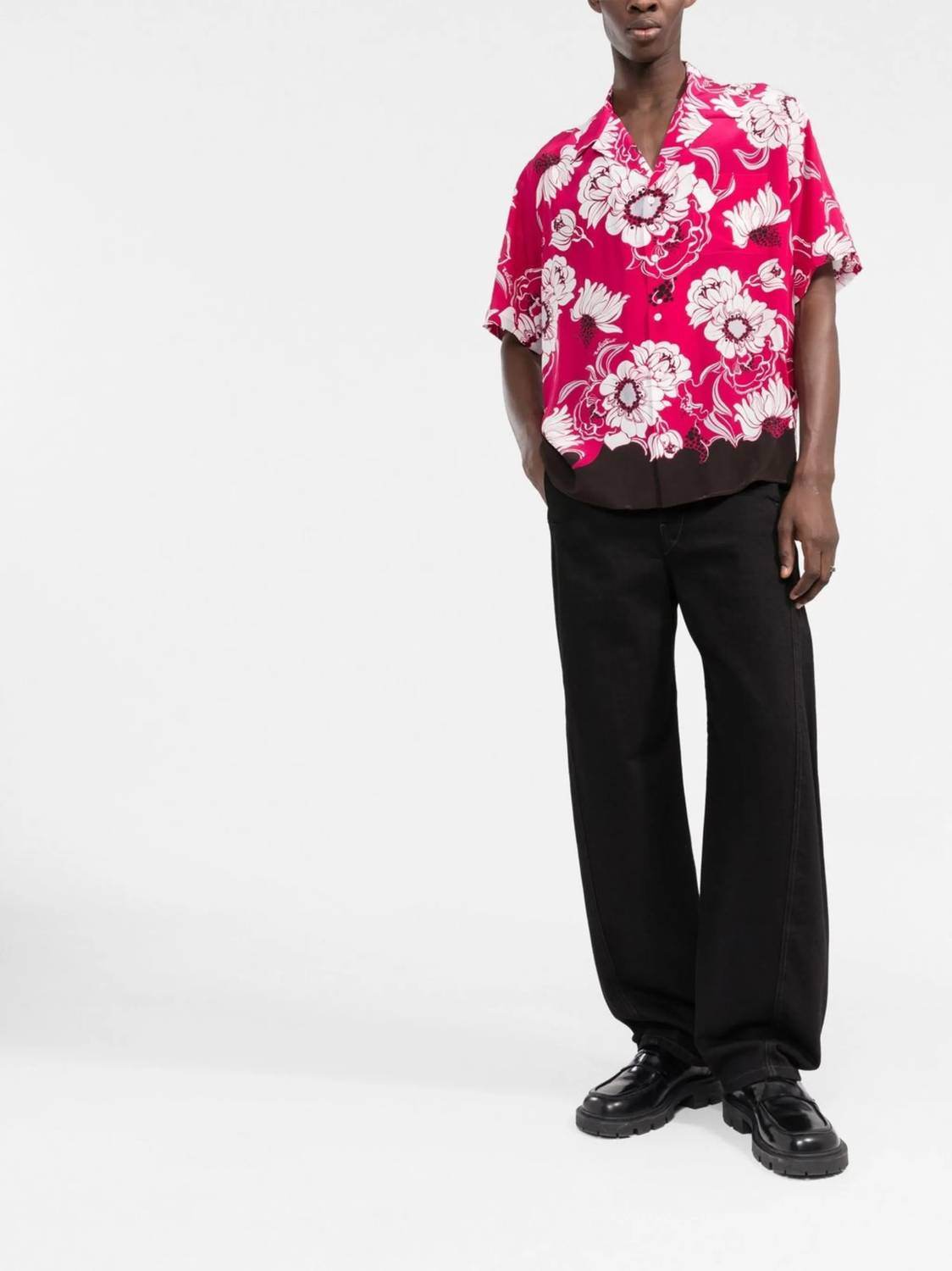 Valentino - Floral Print Short Sleeved Shirt - Rack Hunt