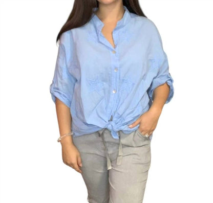 Super Star Button Down Top