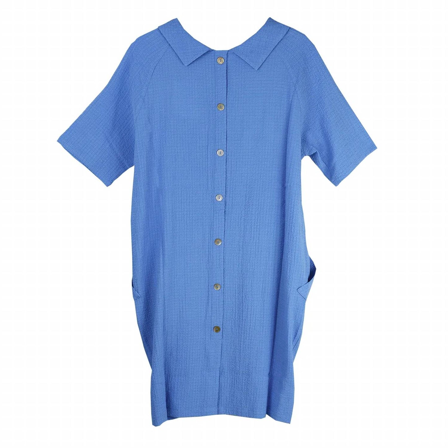 Women's Cowl Back Button Dress