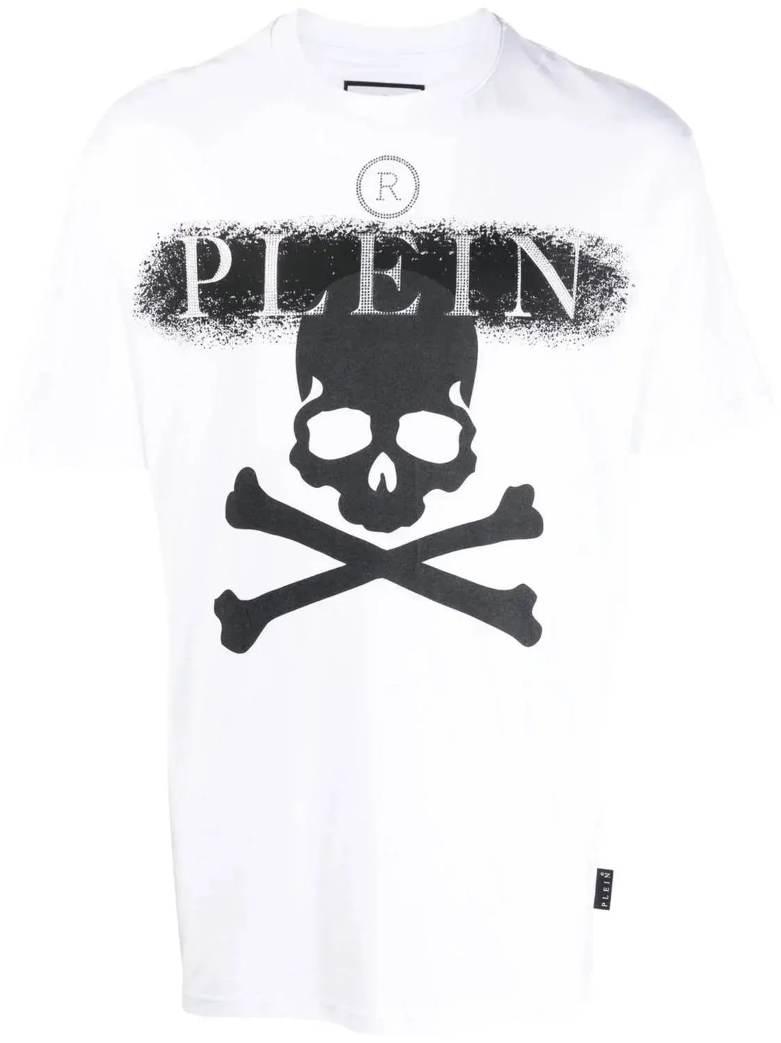PHILIPP PLEIN - Rhinestone Logo Skull T-shirt - Rack Hunt