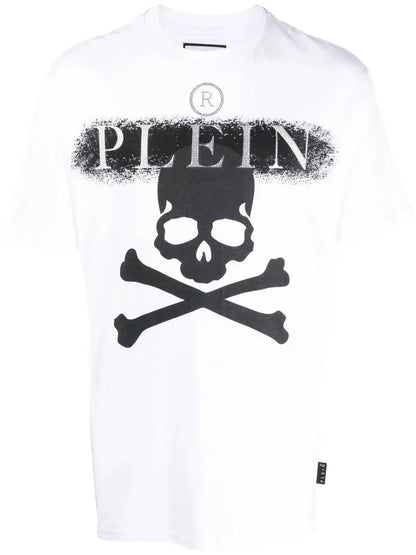 PHILIPP PLEIN - Rhinestone Logo Skull T-shirt - Rack Hunt