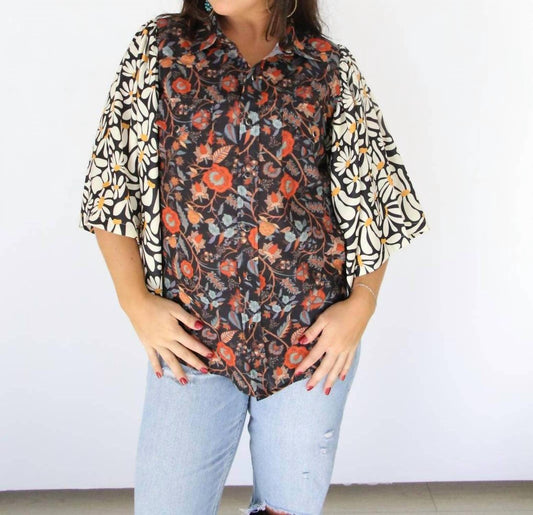 Mixed Pearl Floral Top