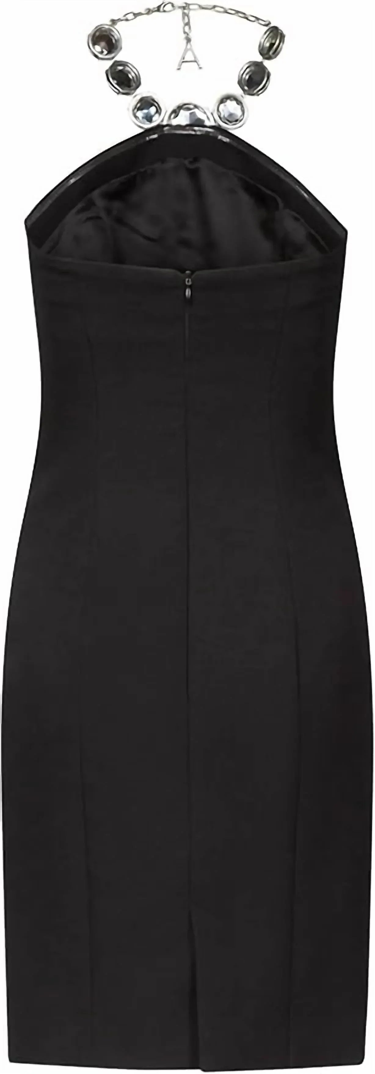 AREA - Crystal Halter Dress - Rack Hunt