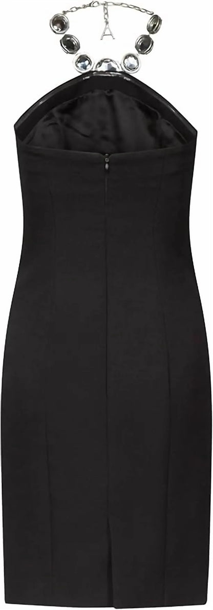 AREA - Crystal Halter Dress - Rack Hunt