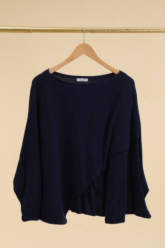 Women's Cashmere And Wool Poncho Sweater