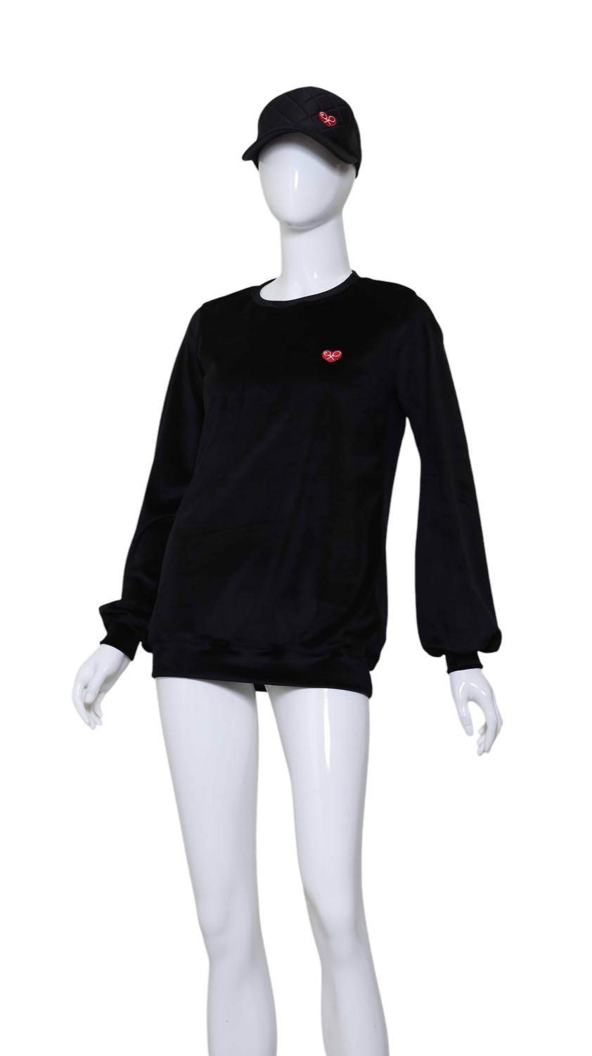 Love Love Tennis - Women's Velvet Long Sleeve Top - Rack Hunt -
