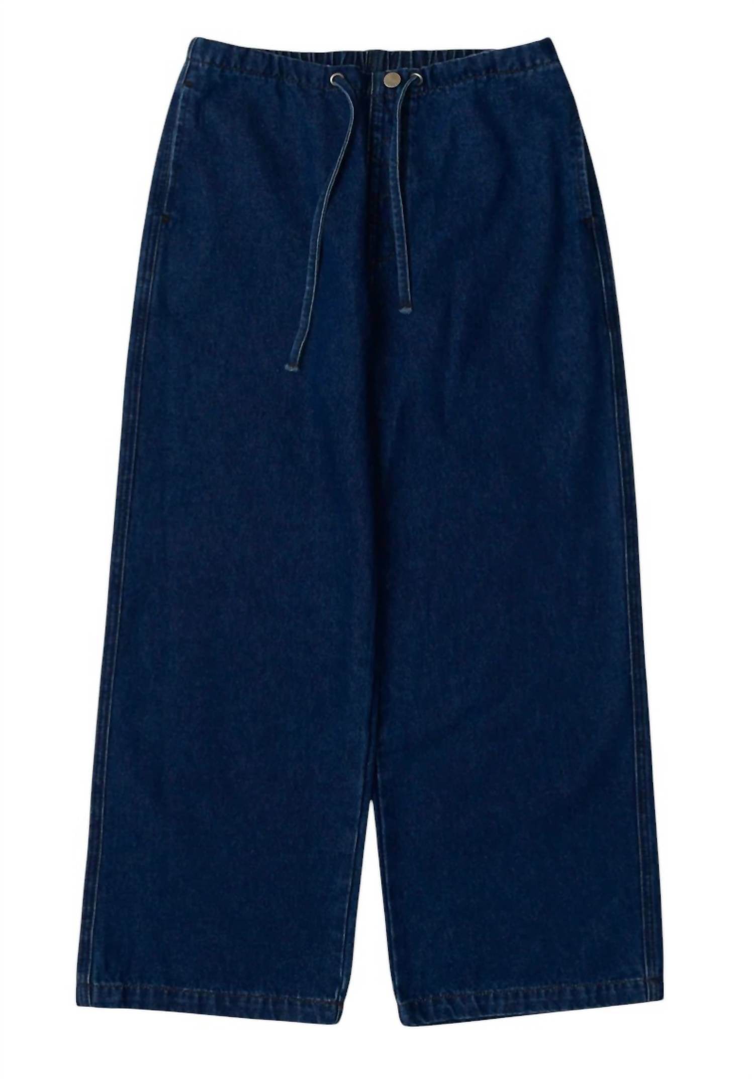 K-Fashion - Women's Denim Drawstring Pants - Rack Hunt -