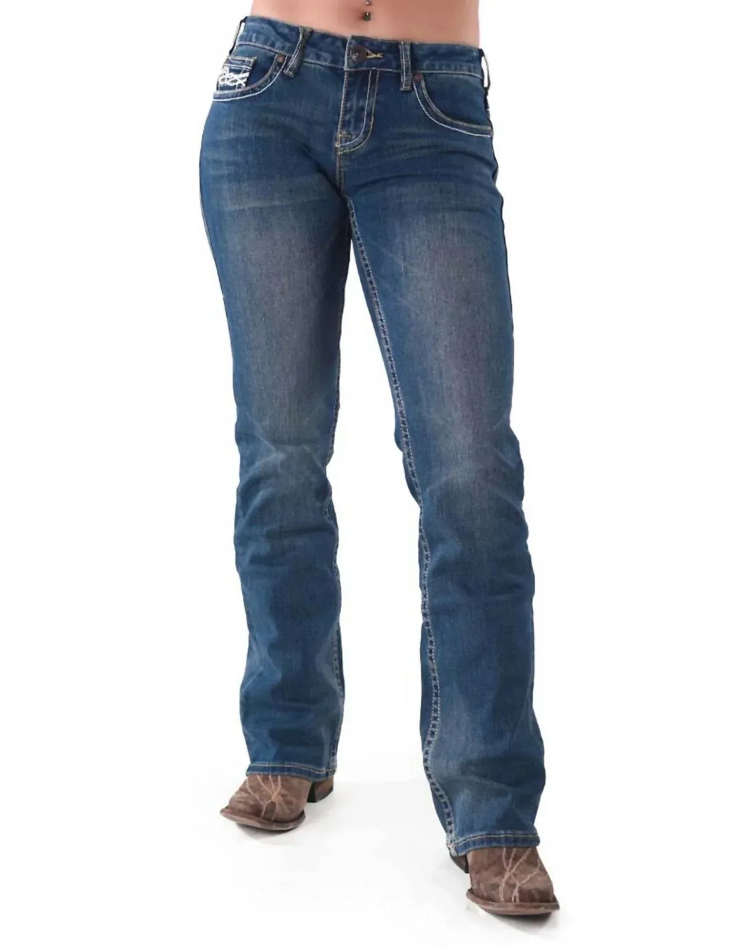 Cowgirl Tuff - Don't Fence Me In Bootcut Jeans - Rack Hunt