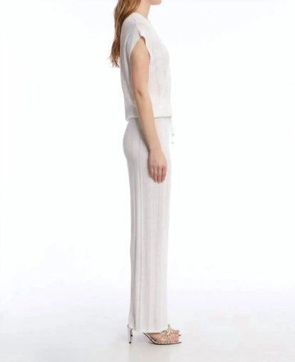 KNITSS - Haven Pointella Detail Knit Pants - Rack Hunt