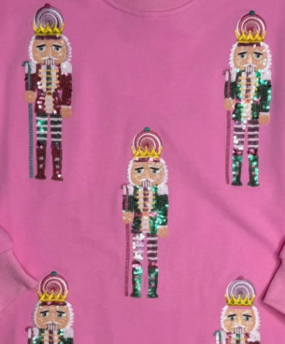 Girl's Nutcracker Sequin Sweatshirt
