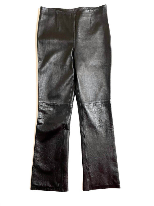 Anonymous John Carlisle - Women's Leather Leg Lined Bootcut Pants - Rack Hunt -