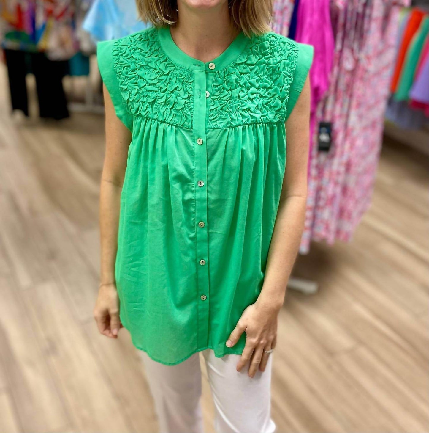 GG Jeans - Bubble Sleeveless Top - Rack Hunt -