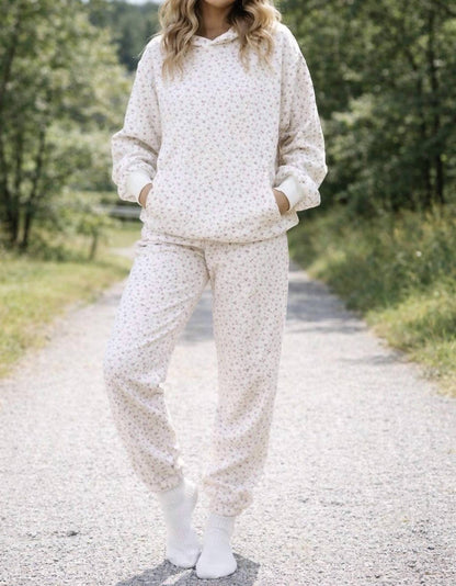 Life is Sweet Floral Hooded Jogger Set