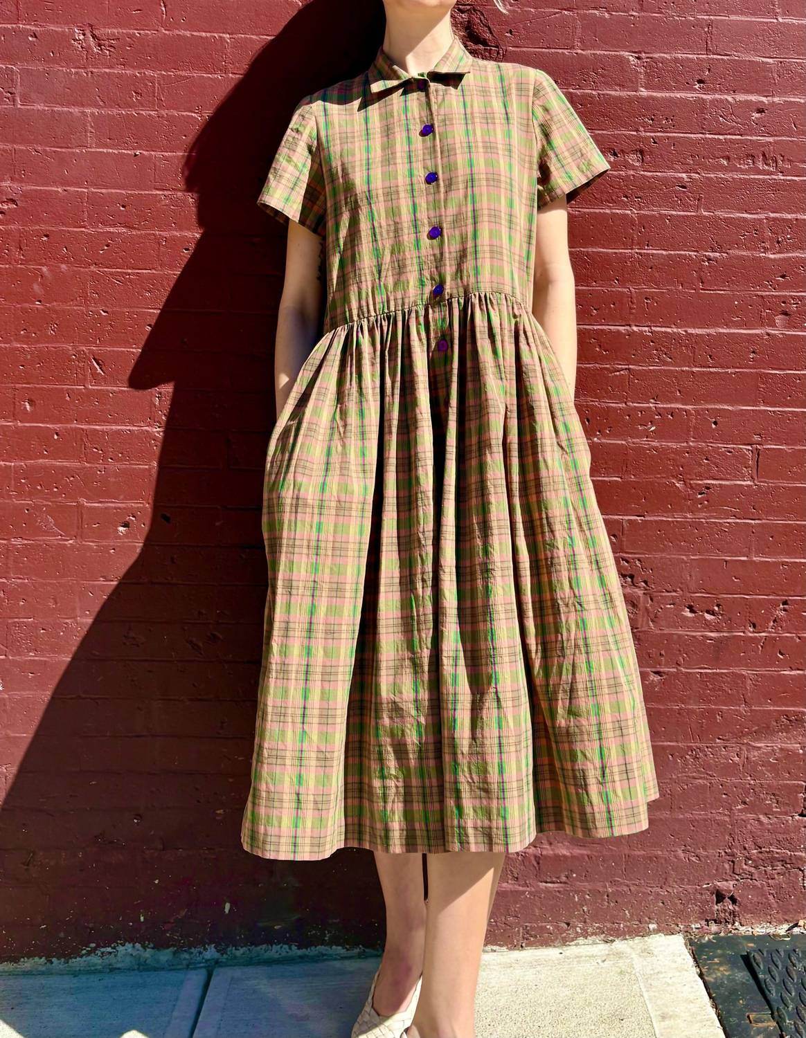 Rose Velvet - Hope Cotton Plaid Dress - Rack Hunt