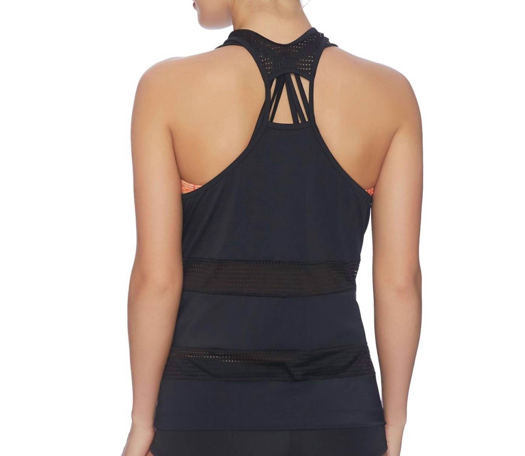 Exist By Next - Galaxy Activated 2-in-1 High Neck Tank Top With Sports Bra - Rack Hunt -