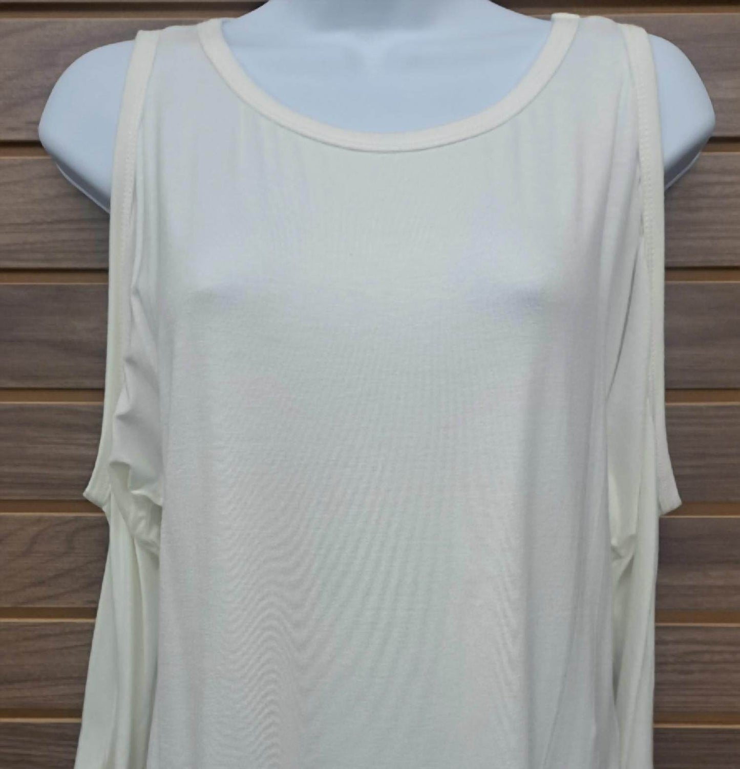 Gorilla Cat - Women's Cold Shoulder 3/4 Sleeve Top - Rack Hunt -