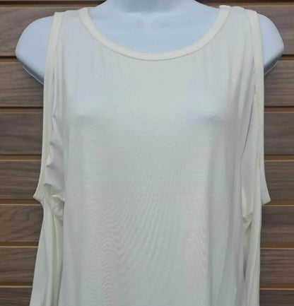 Gorilla Cat - Women's Cold Shoulder 3/4 Sleeve Top - Rack Hunt