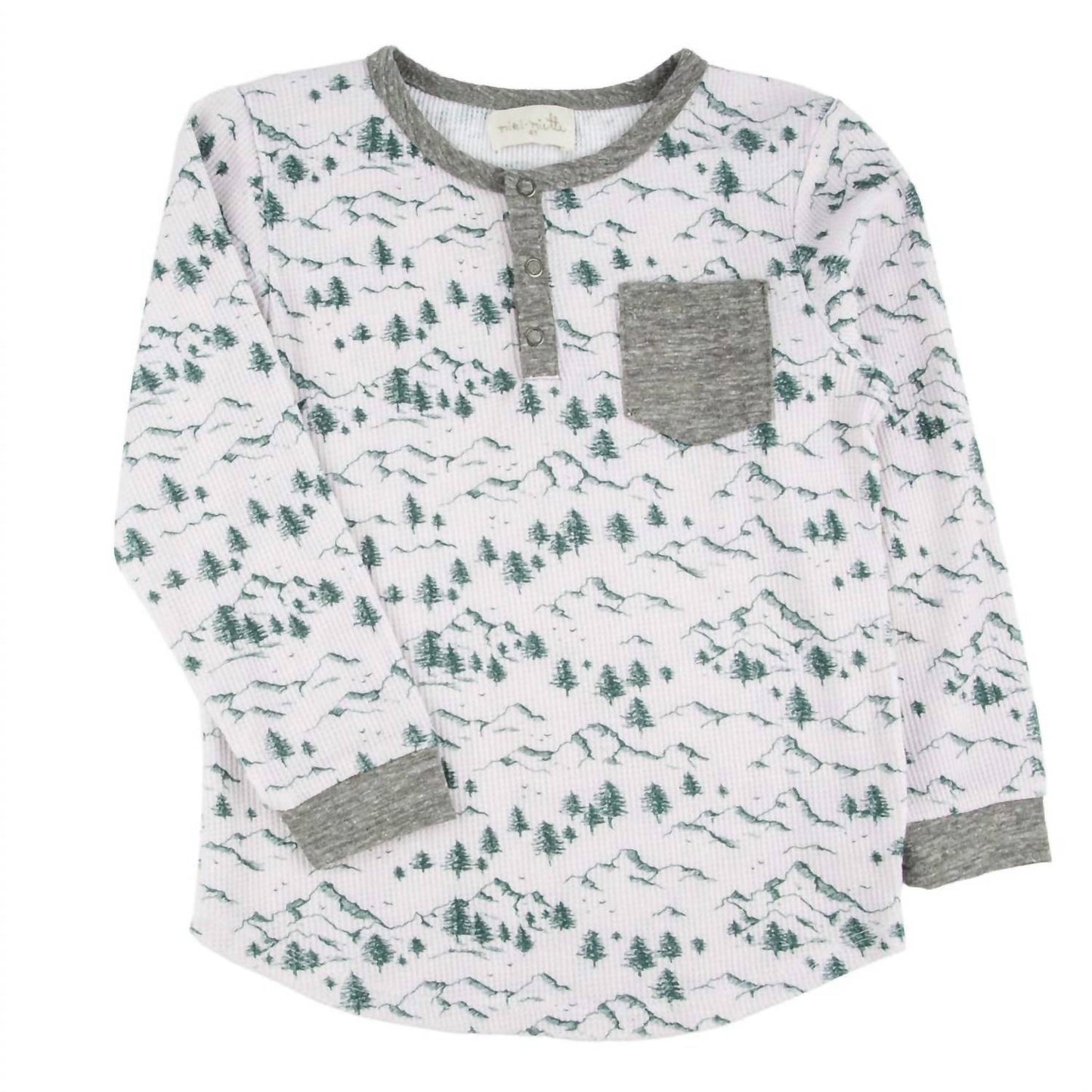 Boys' Parker Waffle Henley Top