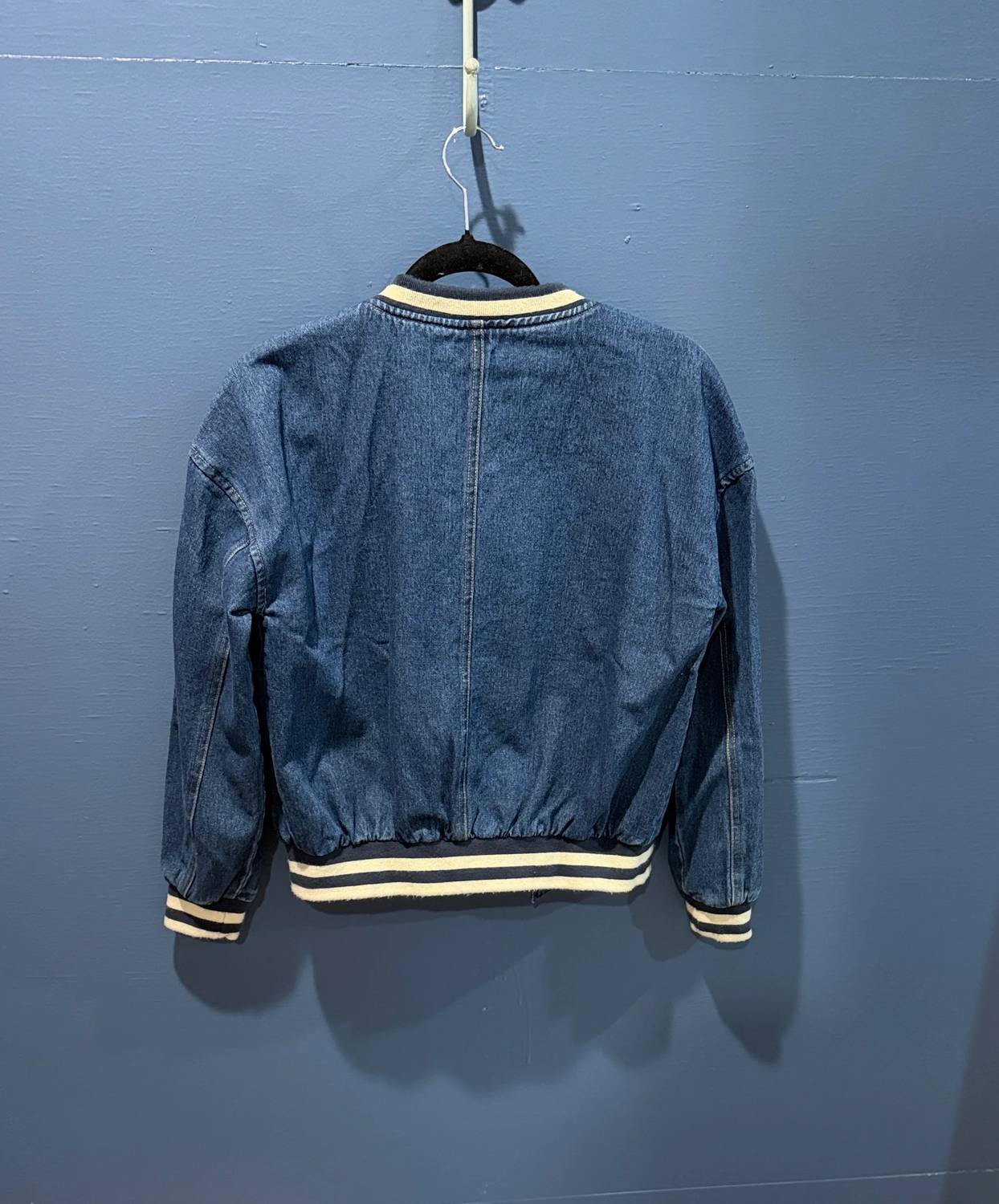 Women's Denim Bomber Jacket