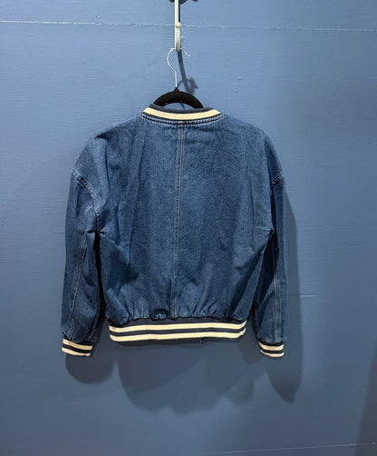 Women's Denim Bomber Jacket