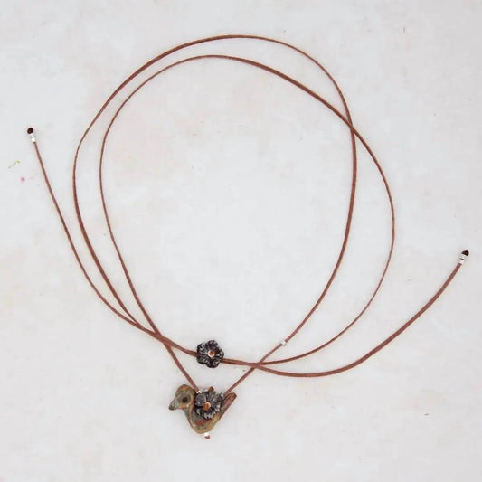 River Song - Carved Stone Bird Necklace - Rack Hunt -