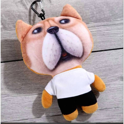 Women's Pretty Boy Floyd Dog Jumbo 3d Stuffed Key Fob Keyring
