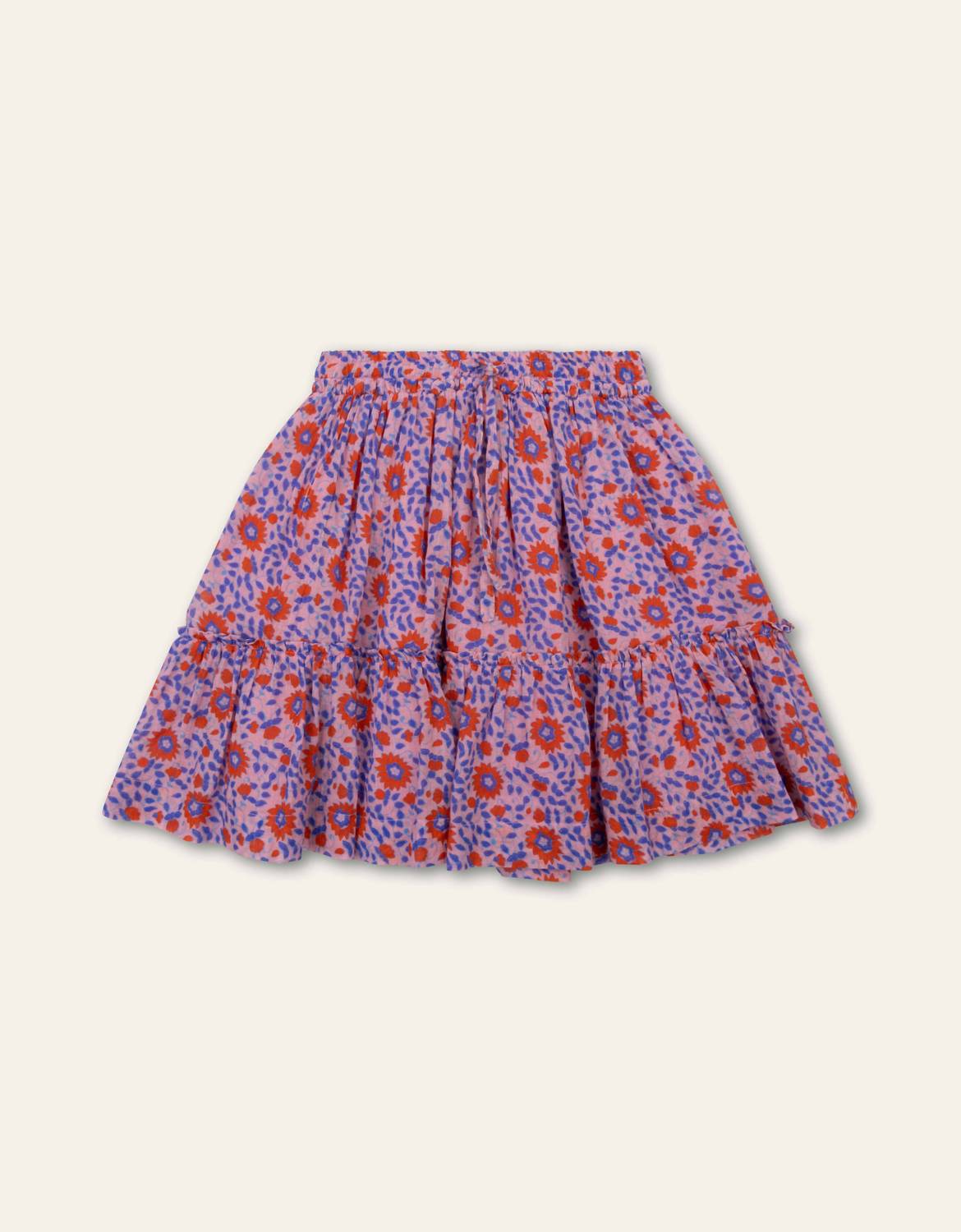 Girl's Sunder Aop Floral Jaipur Garden Skirt