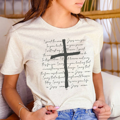 Unisex Inspirational Cross Short Sleeve Tee